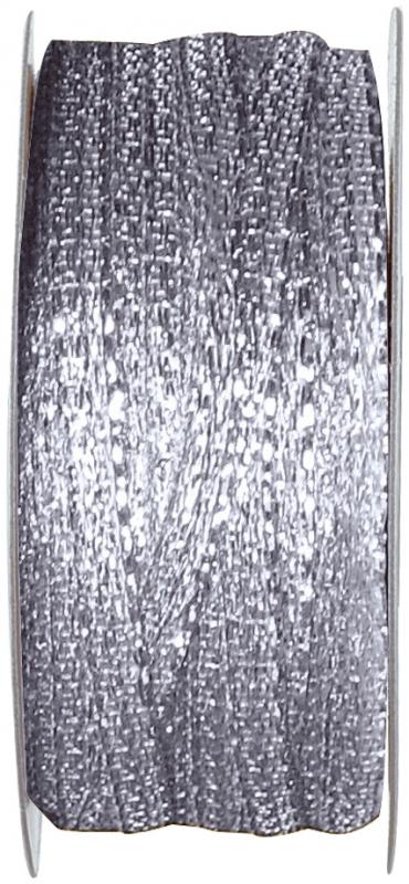 Stuha metalická stříbrná, 3 mm x 25 m
