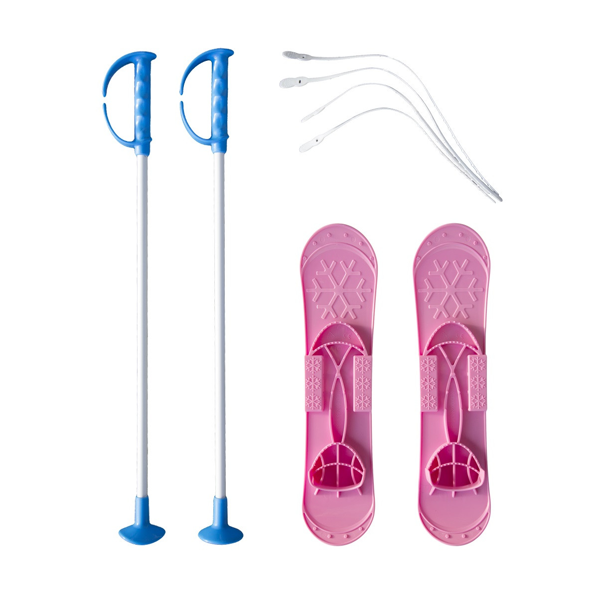 Baby Ski Big Foot 42 cm - růžové