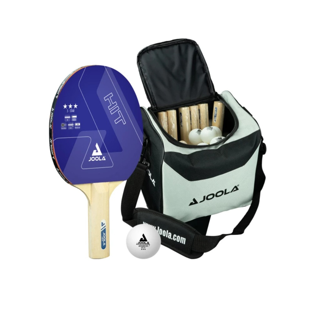 Set na stolní tenis JOOLA Bag 14 ks Hit + 30 míčků