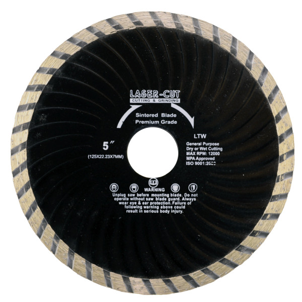 PowerPlus L00127 - Diamantový kotouč celoobvodový 125 x 22,23 x 7mm LTW