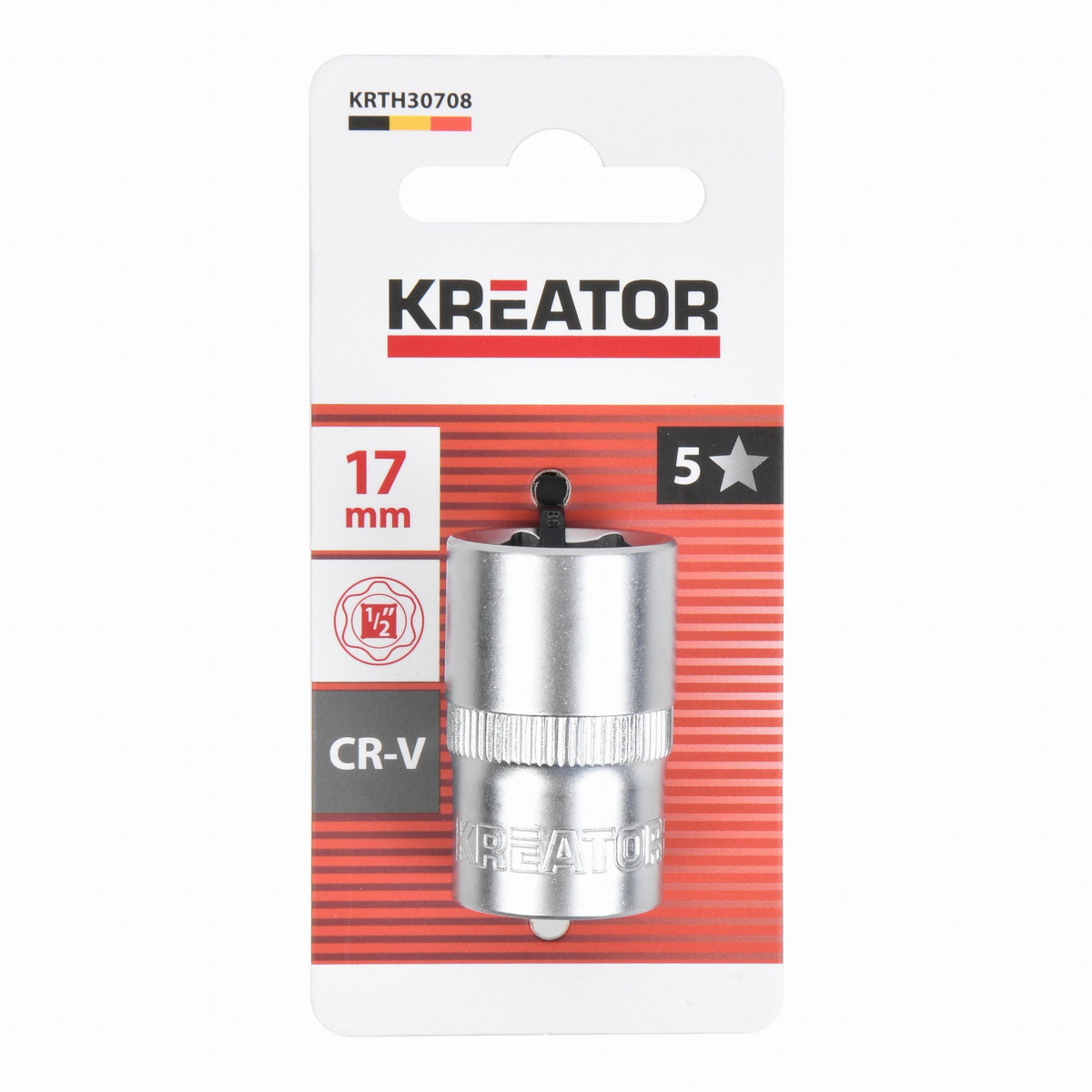 Kreator KRTH30708 - Nástrčná hlavice (ořech) 17mm 1/2