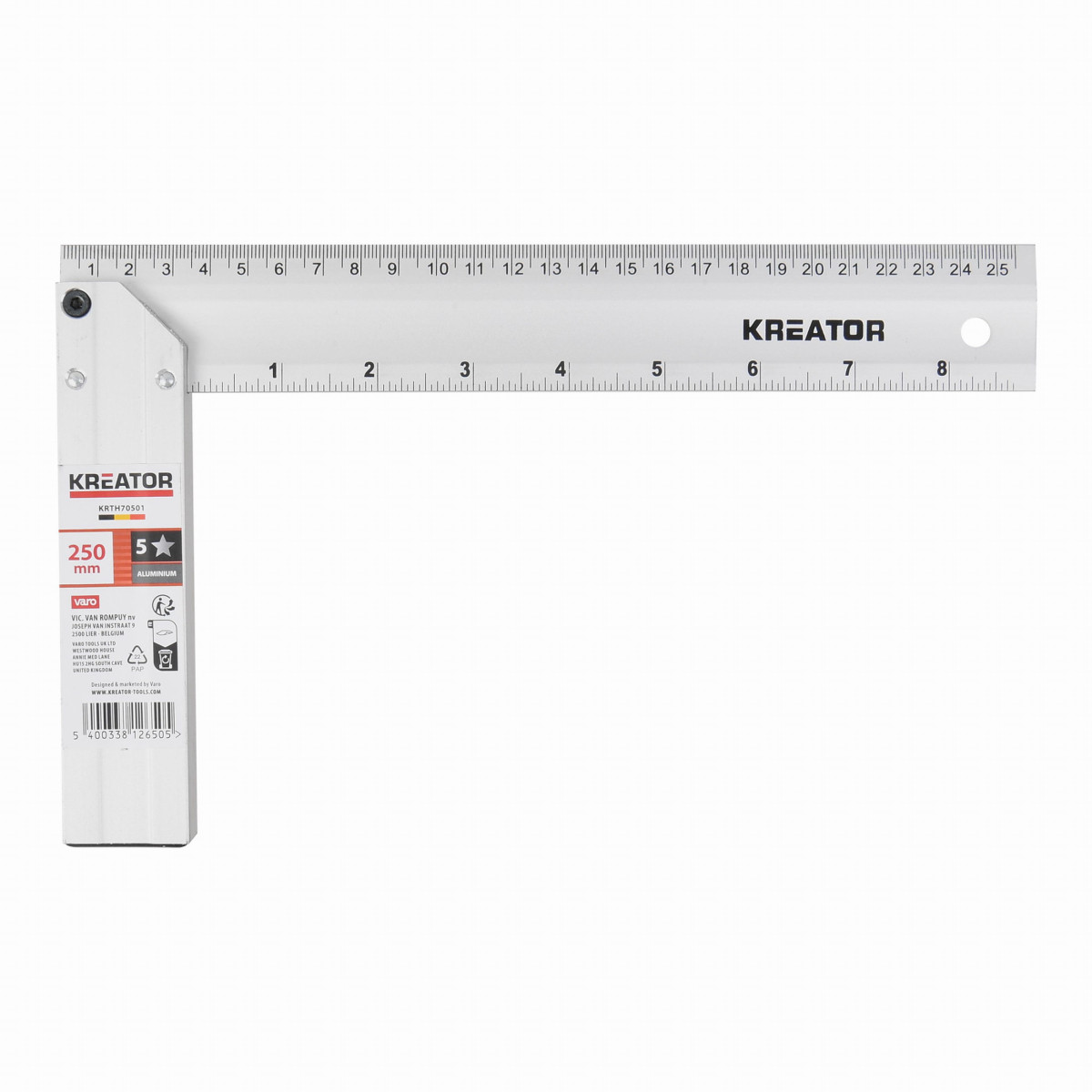Kreator KRTH70501 - Úhelník 250mm ALU - HIGH QUALITY