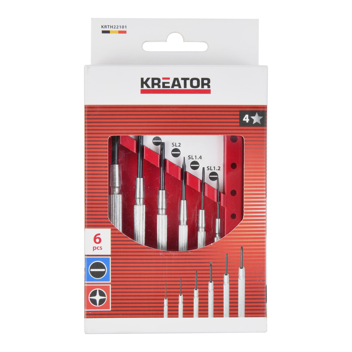 Kreator KRTH22101 - Sada precizních šroubováků SL/PH