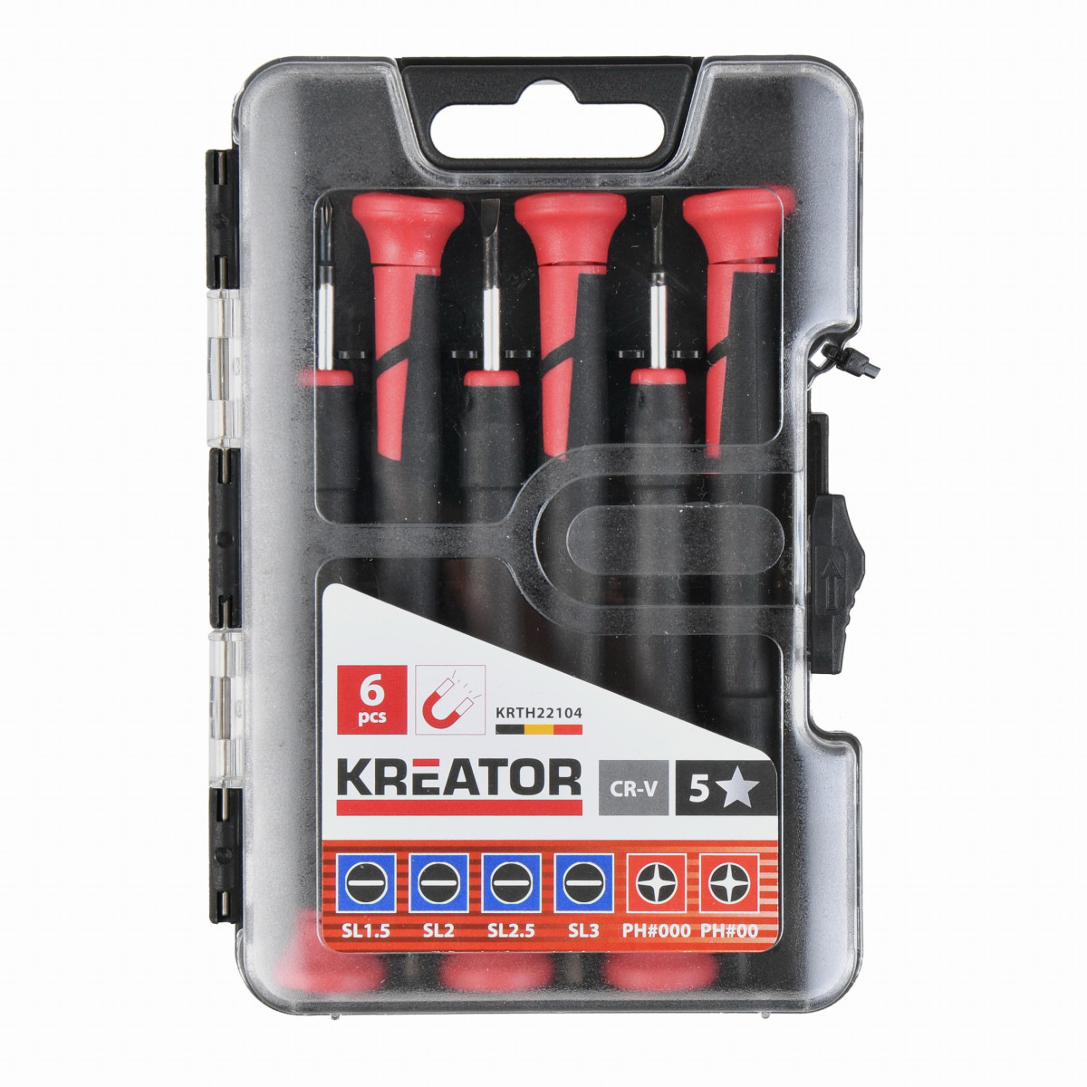 Kreator KRTH22104 - Sada precizních šroubováků SL/PH - HIGH QUALITY