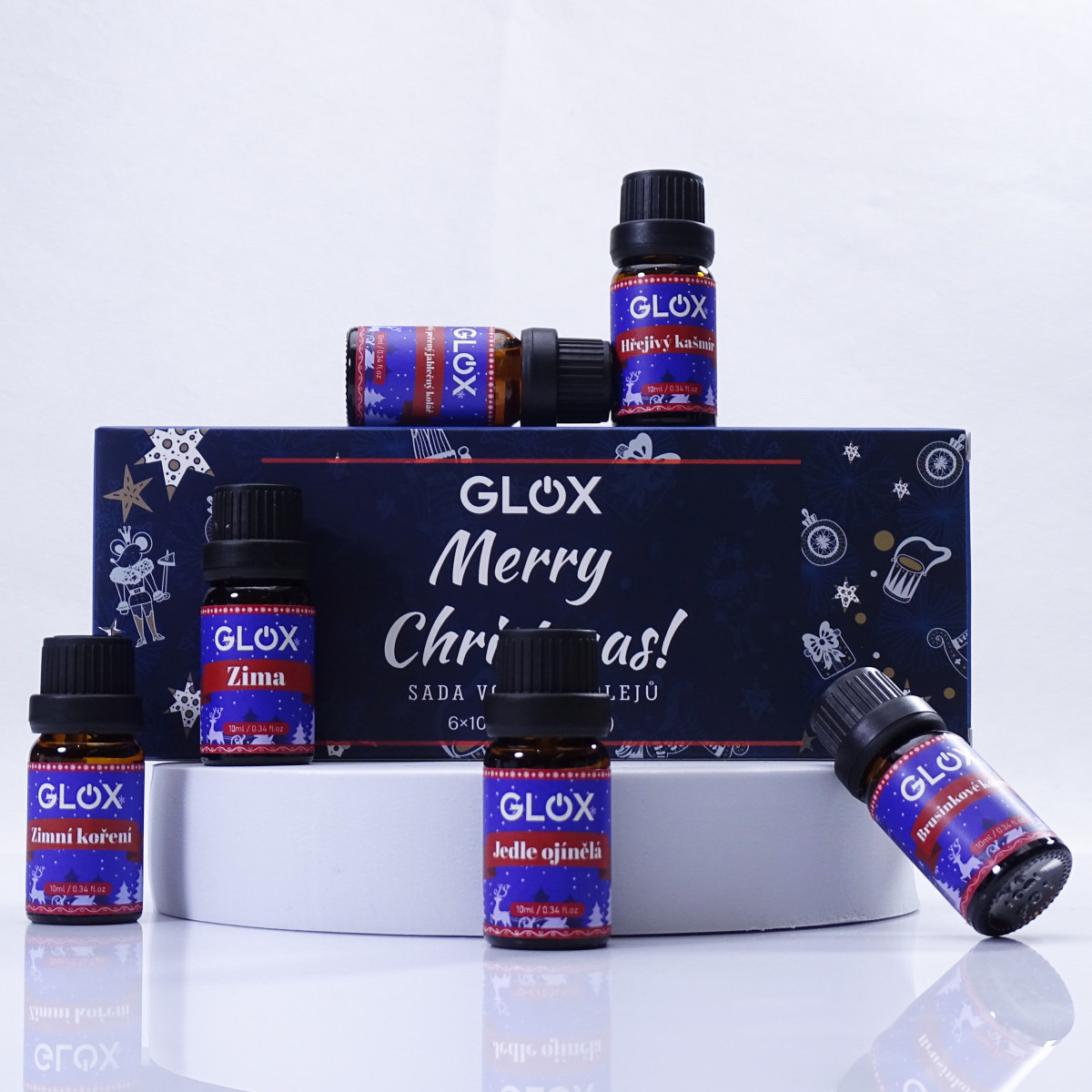 GLOX GLOXAO2 - Sada 6ks Vánočních aroma olejů