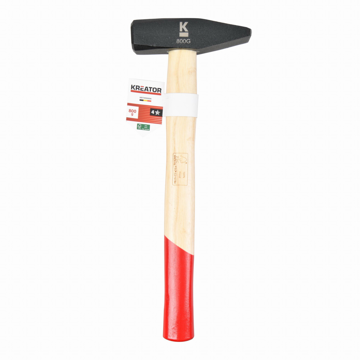 Kreator KRTH90006 - Zámečnické kladivo 800g Dřevěná rukojeť