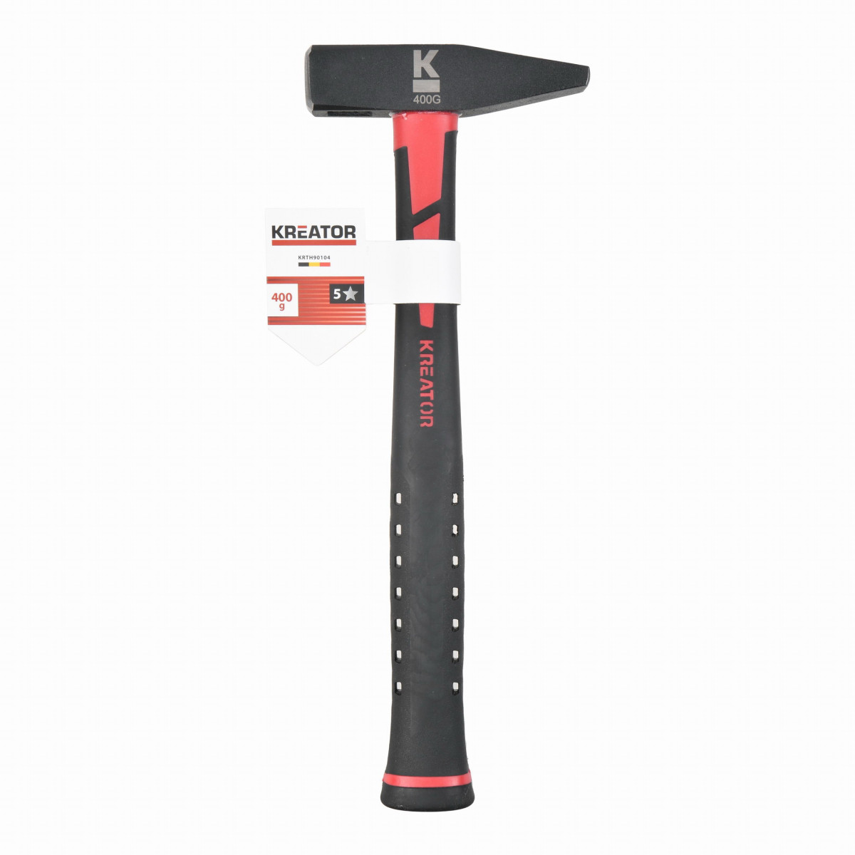 Kreator KRTH90104 - Zámečnické kladivo 400g Sklolaminátová rukojeť