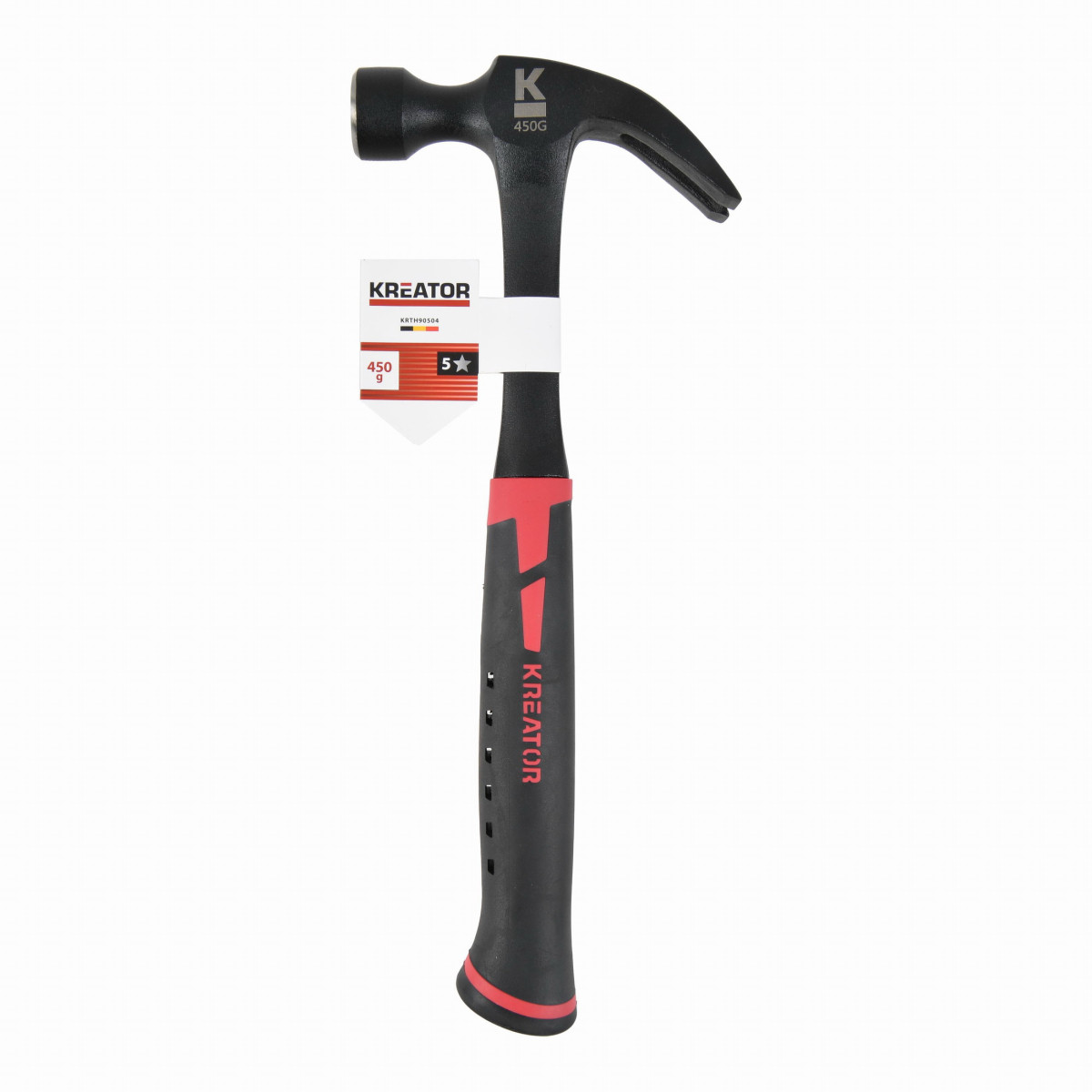 Kreator KRTH90504 - Tesařské kladivo 450g - Ocelová násada