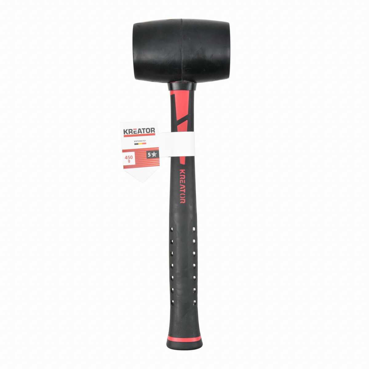 Kreator KRTH90701 - Gumová palice černá 450g - Sklolaminátová násada