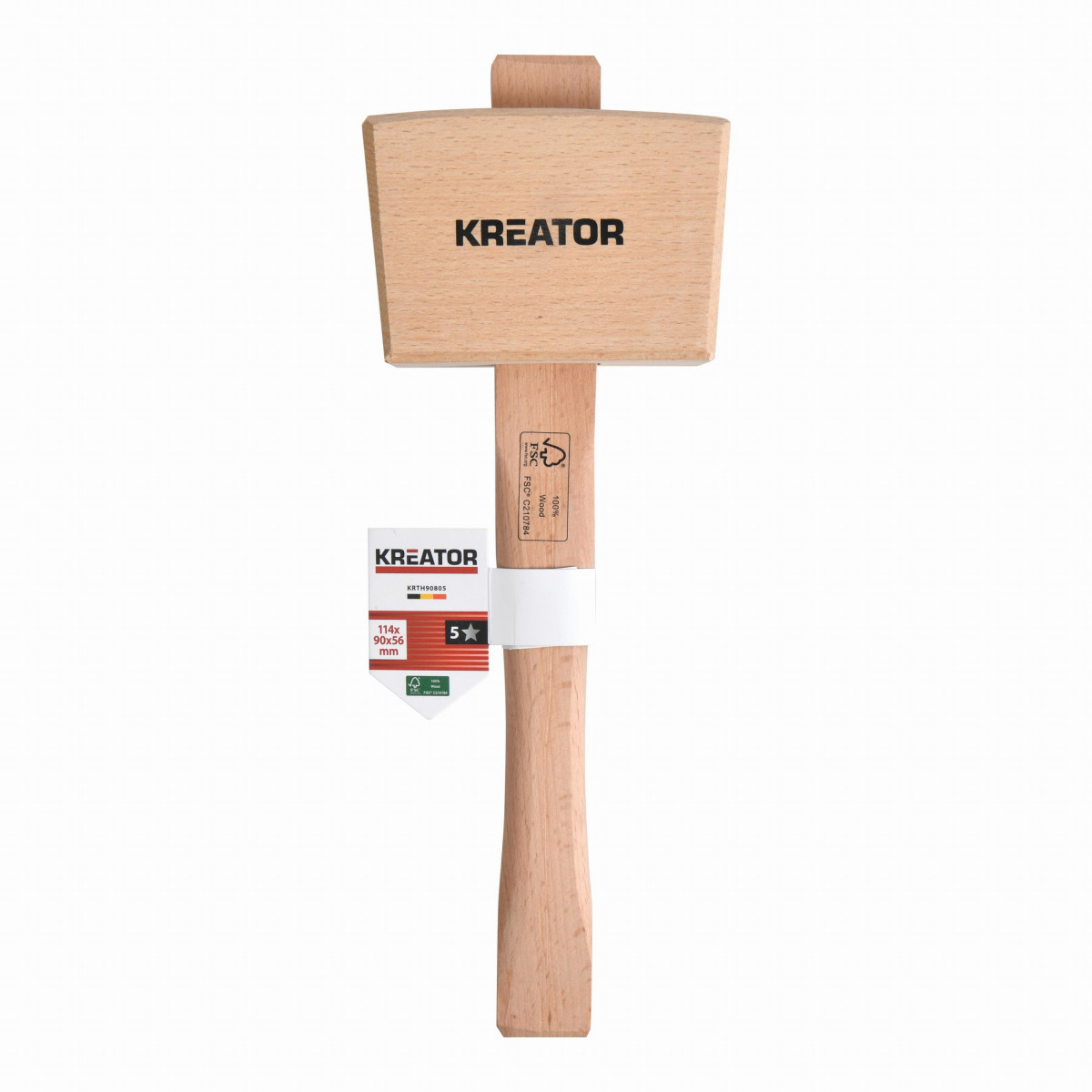 Kreator KRTH90805 - Dřevěná palice pro truhláře 500 g