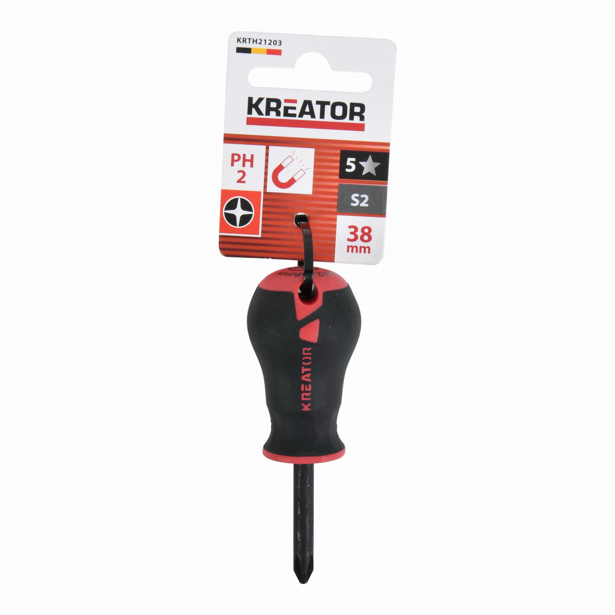 Kreator KRTH21203 - Šroubovák krátký PH2 38mm