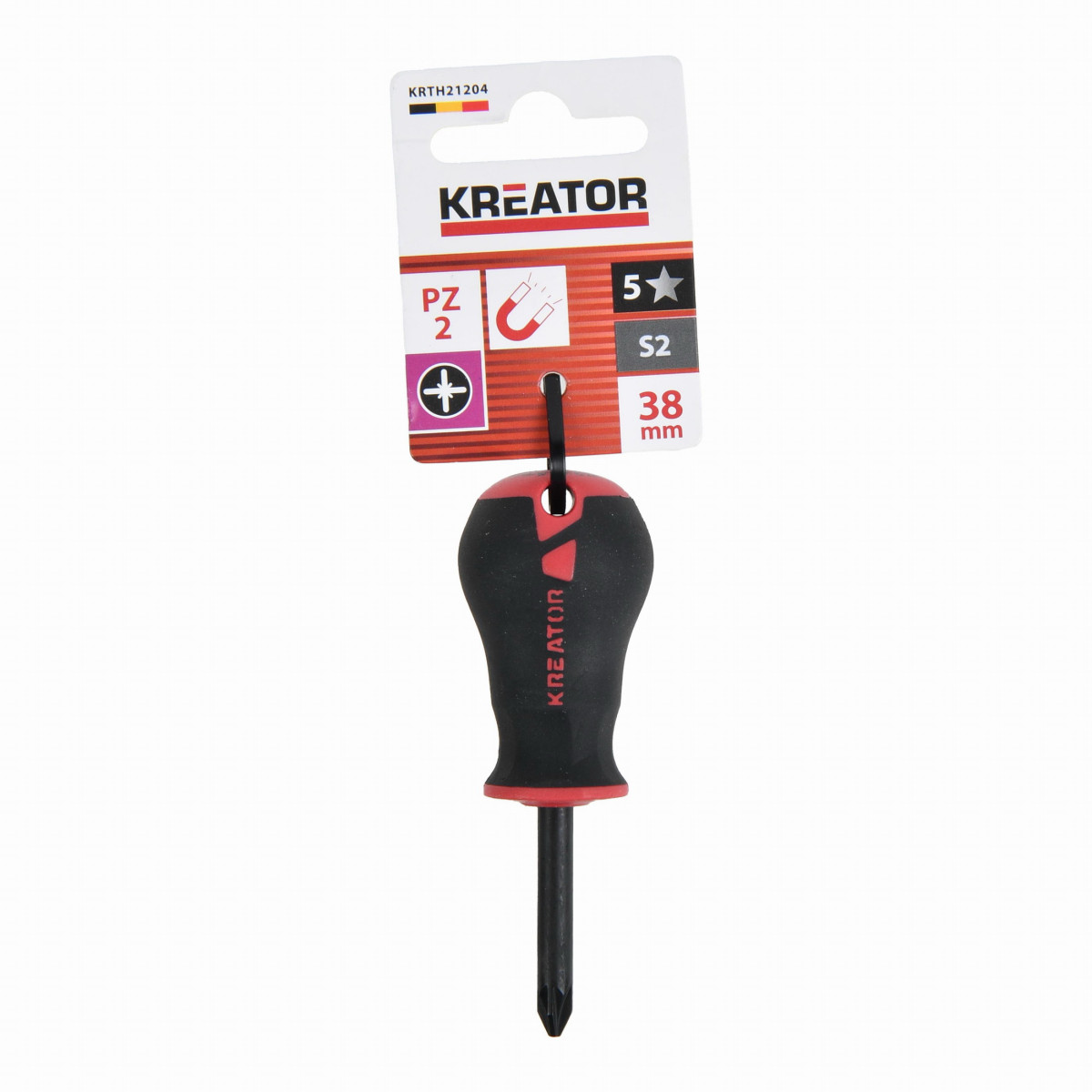Kreator KRTH21204 - Šroubovák krátký PZ2 38mm
