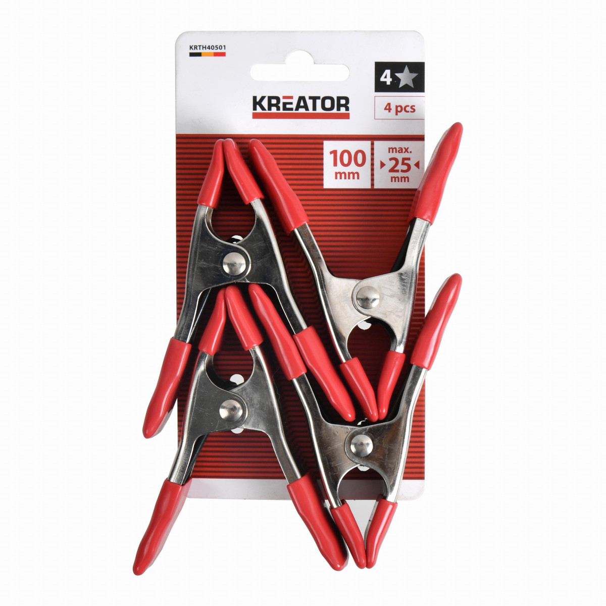 Kreator KRTH40501 - Pružinová svěrka 100mm (sada 4ks)