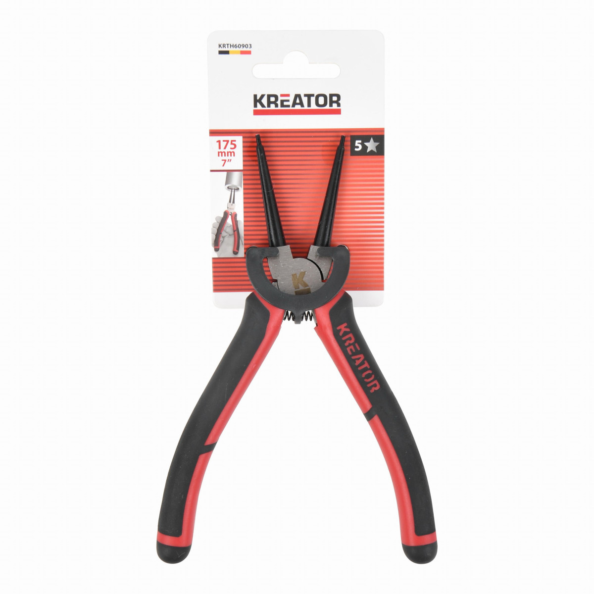 Kreator KRTH60903 - Kleště seger rovné vnitřní 175mm