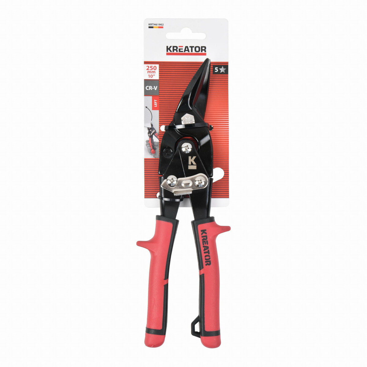 Kreator KRTH61902 - Nůžky na plech levé 250mm