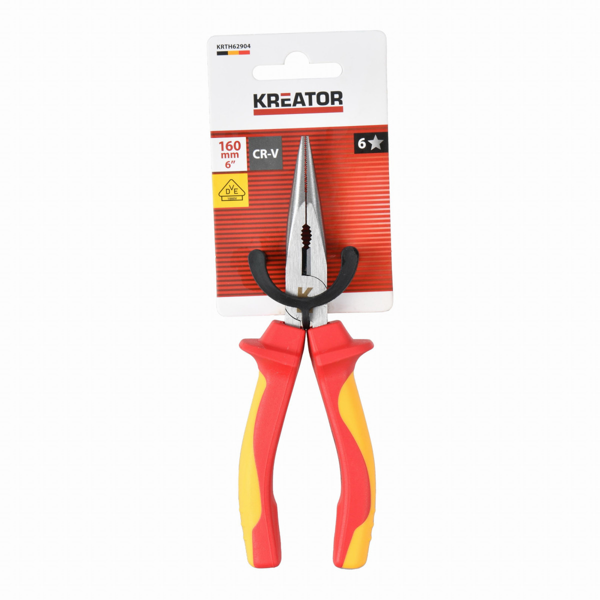 Kreator KRTH62904 - Kleště prodloužené ploché 160mm VDE