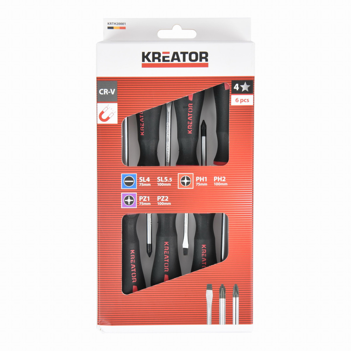 Kreator KRTH20001 - Sada šroubováků 6ks SL/PH/PZ