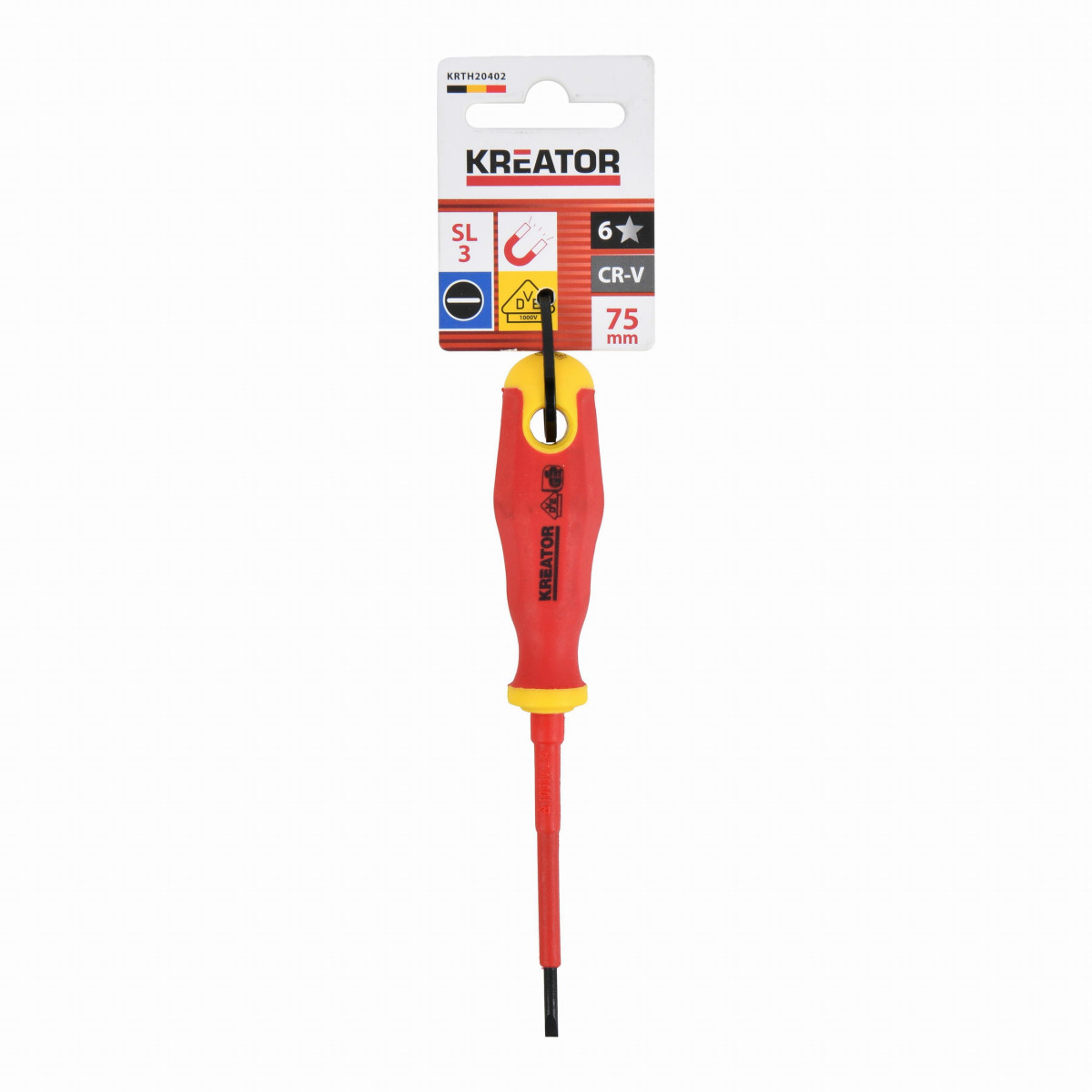 Kreator KRTH20402 - Šroubovák VDE SL 3 x 75 mm