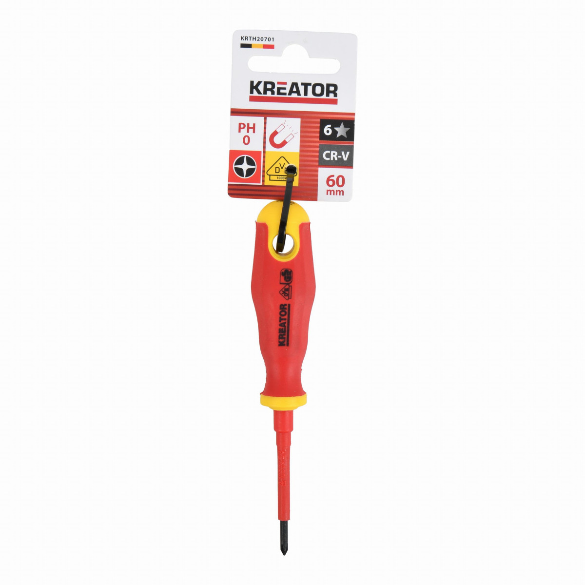 Kreator KRTH20701 - Šroubovák VDE PH0 x 60mm