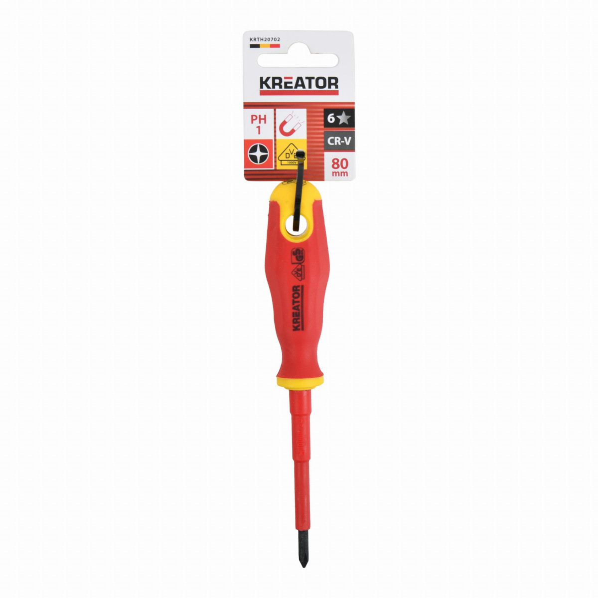 Kreator KRTH20702 - Šroubovák VDE PH1 x 80mm
