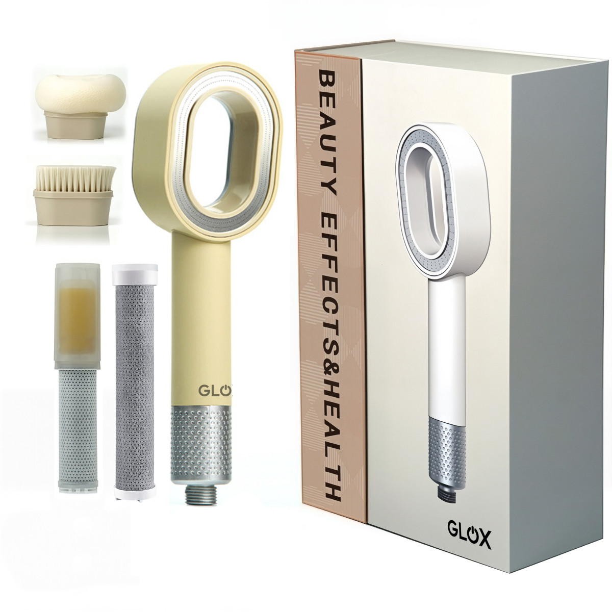 GLOX SH001Y - Filtrační sprchová hlavice sada písková