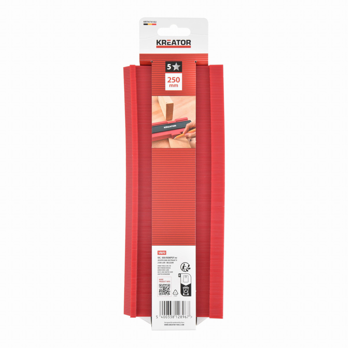 Kreator KRTH74102 - Obrysová šablona profilů 250mm