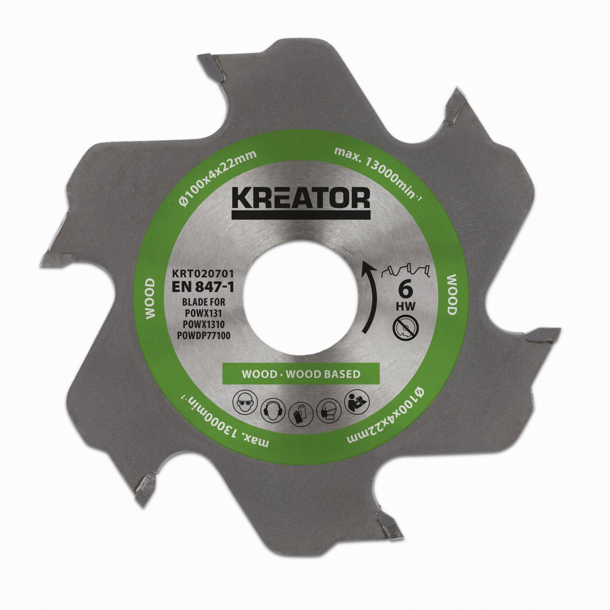 Kreator KRT020701 - Pilový kotouč pro lamelovací frézky 100mm 6T