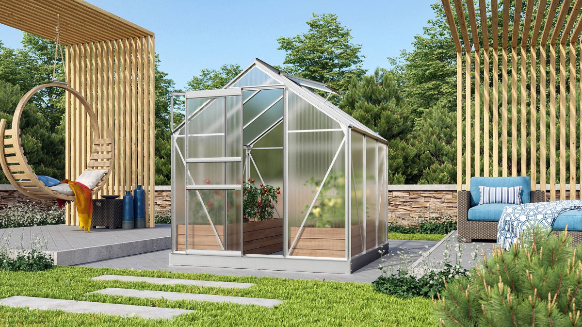 Skleník VITAVIA VENUS 3800 PC 4 mm stříbrný