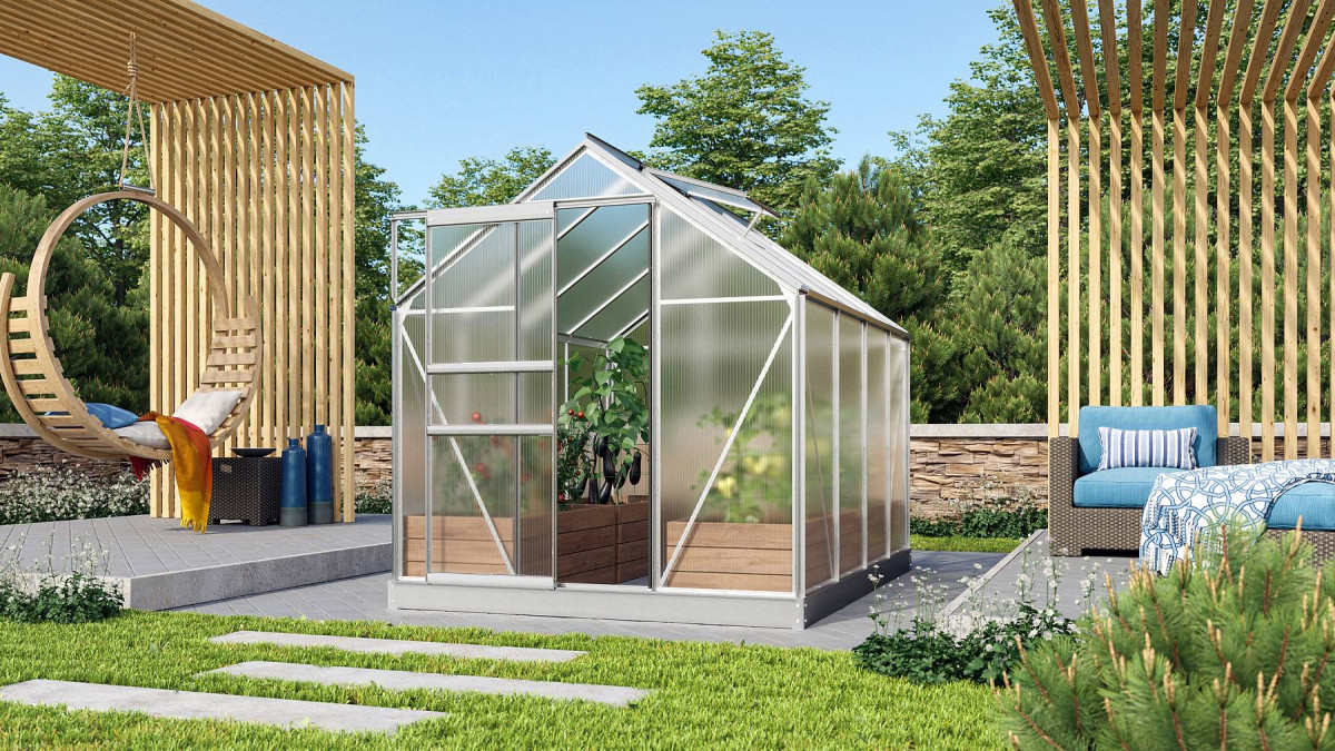 Skleník VITAVIA VENUS 5000 PC 4 mm stříbrný