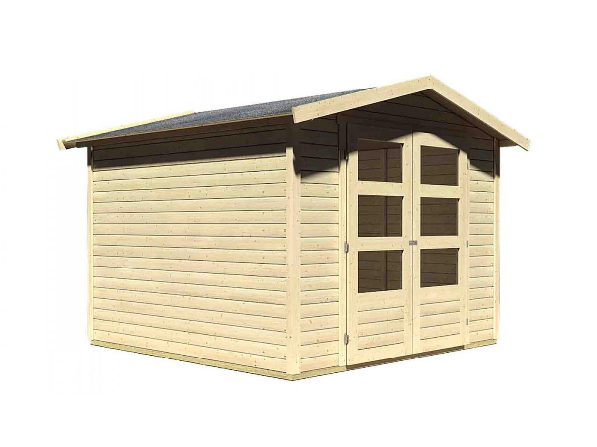 Dřevěný domek KARIBU AMBERG 4 (82973) natur