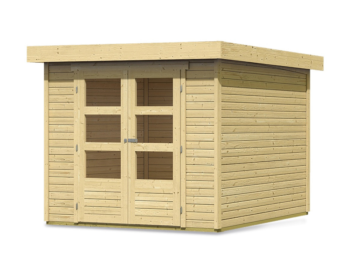 Dřevěný domek KARIBU ASKOLA 3 (73060) natur