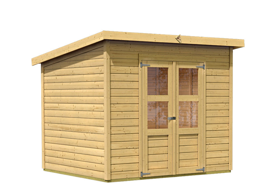 Dřevěný domek KARIBU MERSEBURG 5 (68156) natur