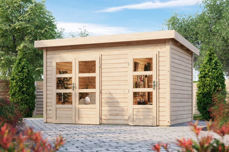 Dřevěný domek KARIBU TINTRUP (64279) natur