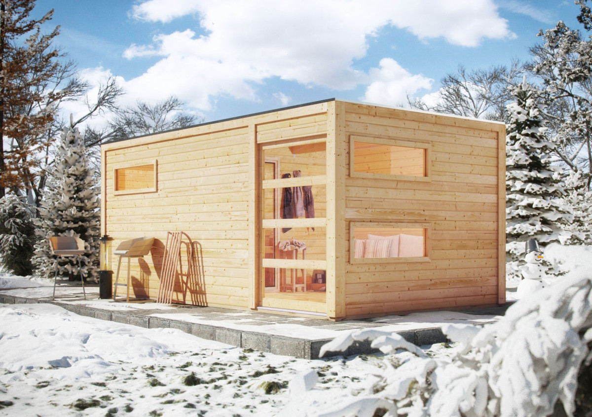 Finská sauna KARIBU HYGGE (86314) s předsíní