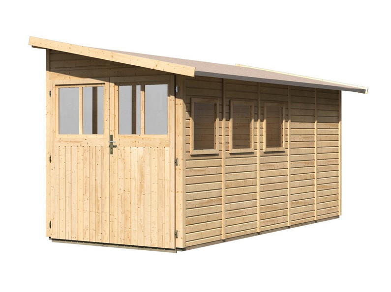 Dřevěný domek KARIBU WANDLITZ 5 (55258) natur