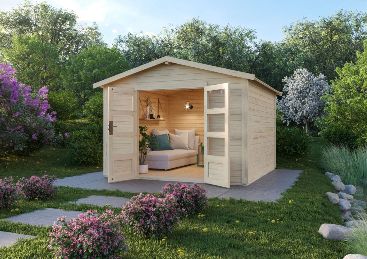 Dřevěný domek KARIBU TALKAU 8 (83340) natur