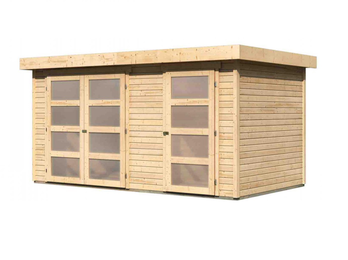 Dřevěný domek KARIBU MÜHLENTRUP 3 (39047) natur LG2782