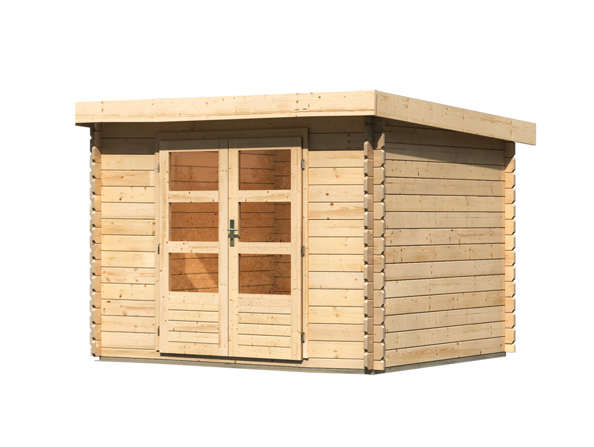 Dřevěný domek KARIBU BASTRUP 3 (73285) natur LG2835