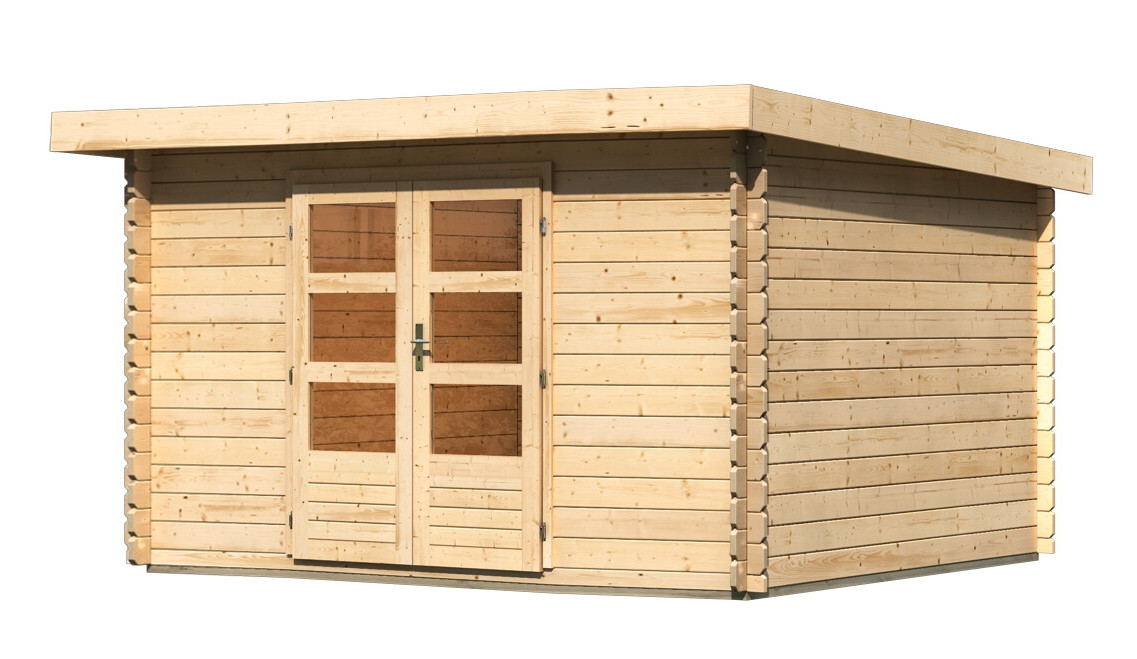 Dřevěný domek KARIBU BASTRUP 7 (73306) natur LG2843