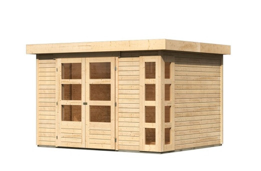 Dřevěný domek KARIBU KERKO 5 (9183) natur LG2981
