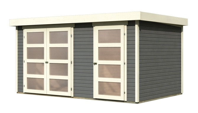 Dřevěný domek KARIBU MÜHLENTRUP 2 (23619) šedý LG3004