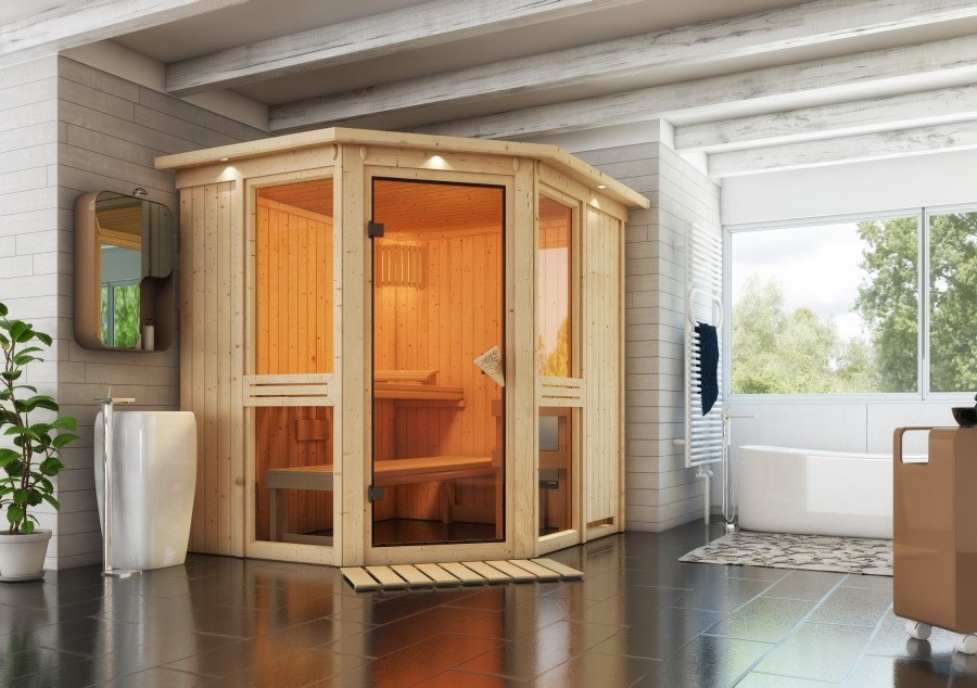 Finská sauna KARIBU AMELIA 1 (66747)  LG3045