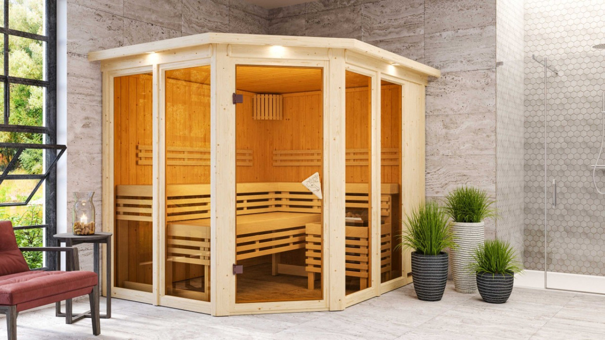 Finská sauna KARIBU AINUR  (6099) LG3047