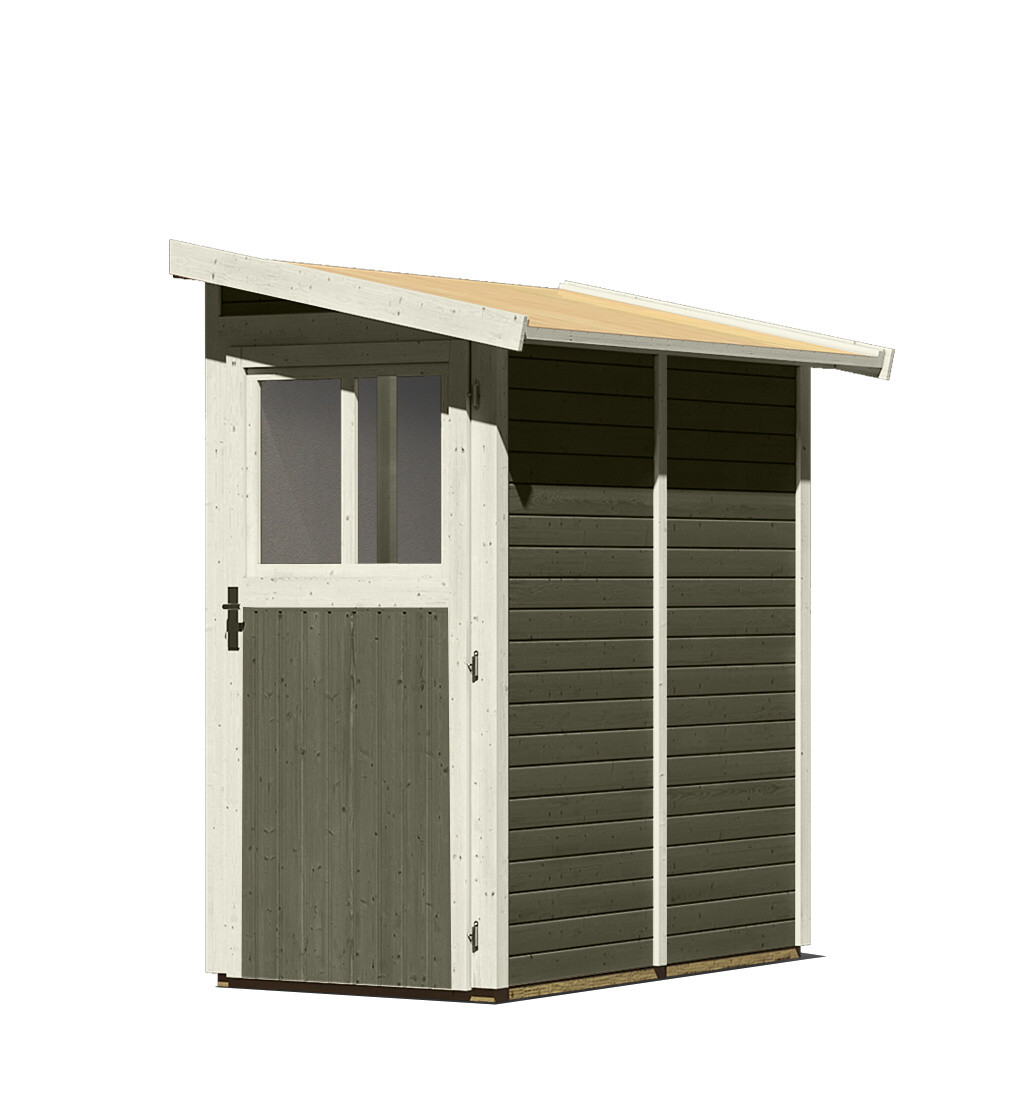 Dřevěný domek KARIBU GÖRLITZ (38747) šedý LG3071