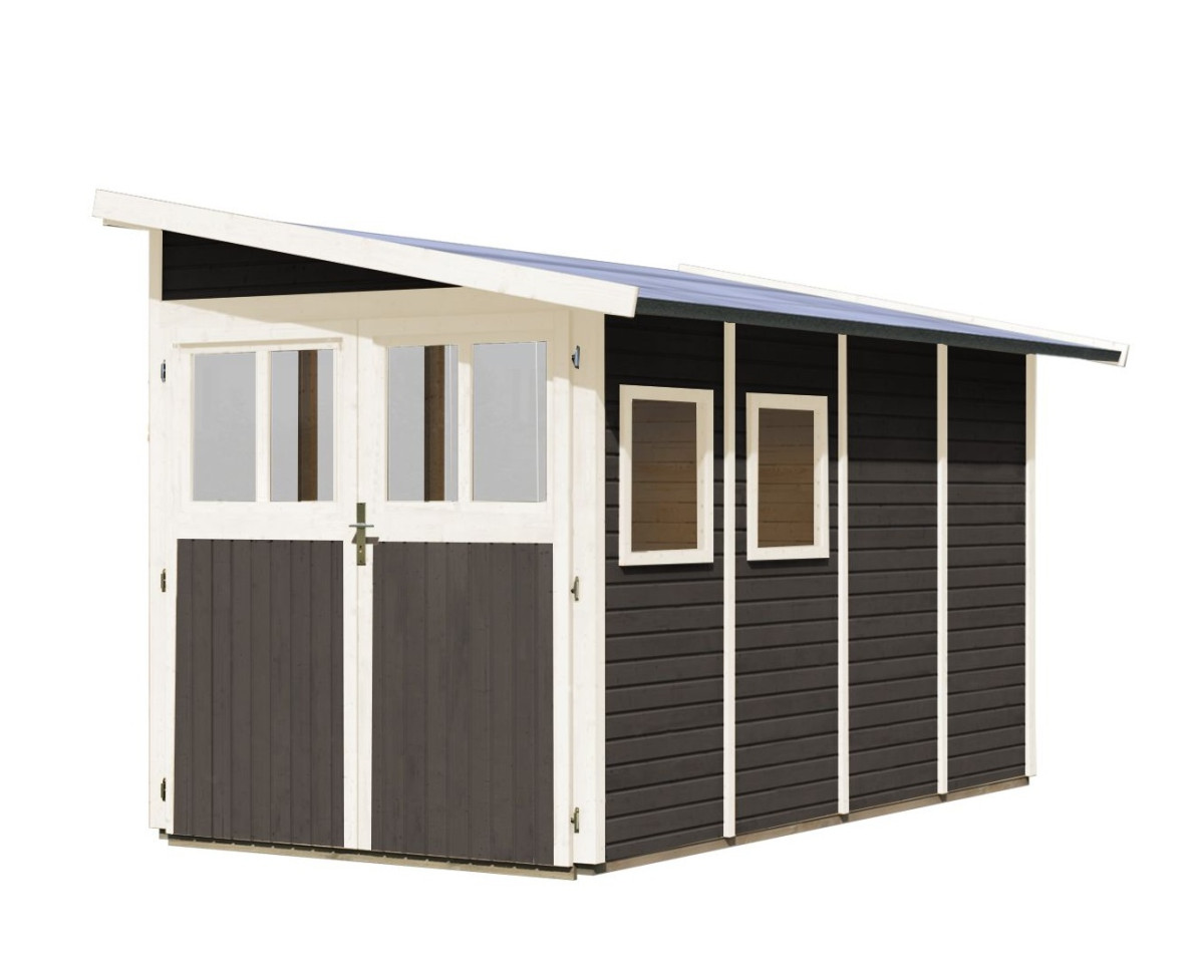 Dřevěný domek KARIBU WANDLITZ 4 (73074) šedý LG3092