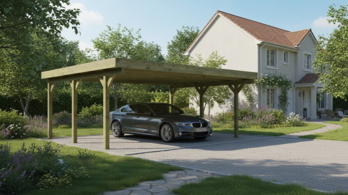 Carport KARIBU CLASSIC 1A 61584 LG3307