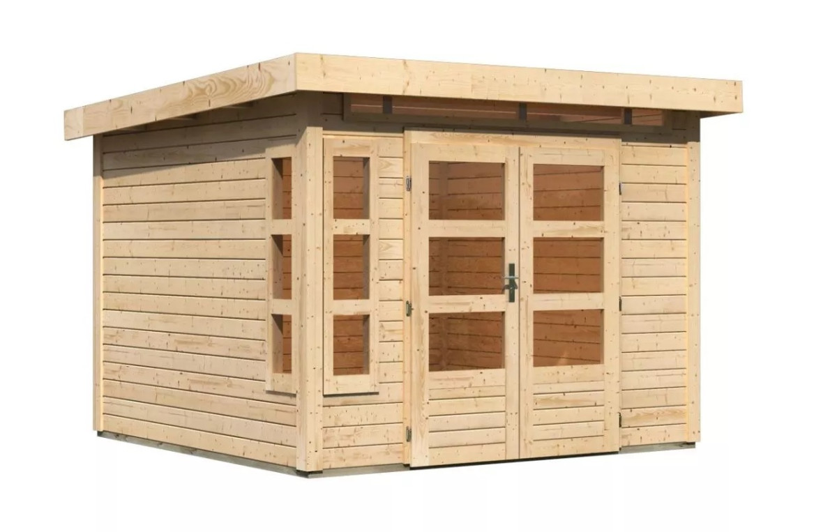 Dřevěný domek KARIBU KASTORF 6 (31532) natur LG3572