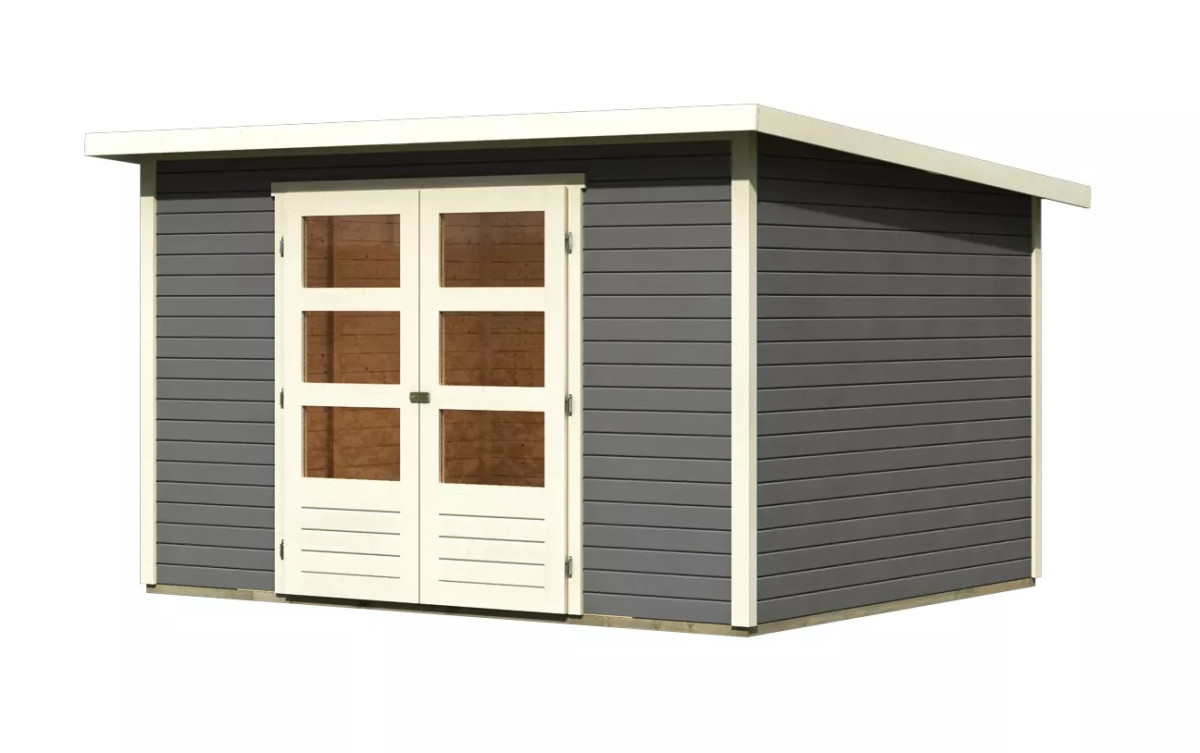 Dřevěný domek KARIBU STOCKACH 5 (82983) šedý LG3520