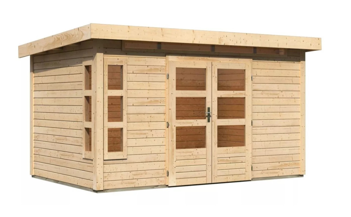 Dřevěný domek KARIBU KASTORF 7 (31534) natur LG3584
