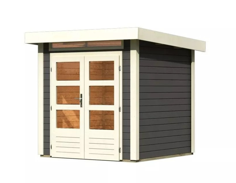 Dřevěný domek KARIBU KANDERN 1 (82985) terragrau LG3528